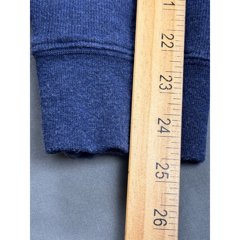 Orvis 1/4 Zip Pullover Sweater Pima Cotton Mens Large Navy Casual Comfy Outdoor - Picture 8 of 13
